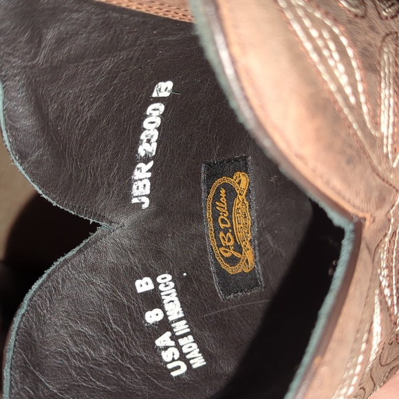 J.B Dillon Reserve Brown Western Cowgirl Festival Country Boots Size 8 - Picture 12 of 12